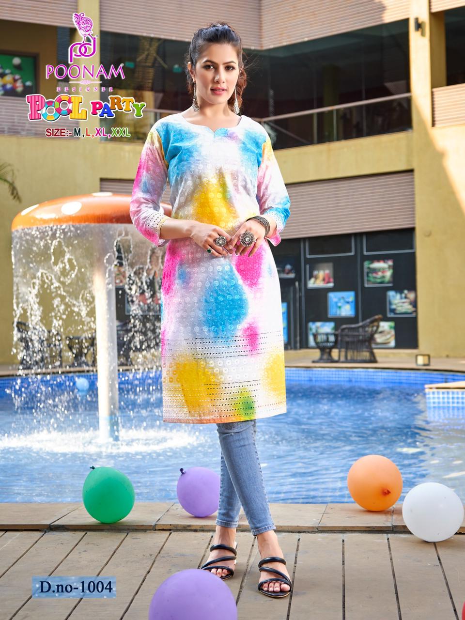 Poonam Pool Party Holi Special Wholesale Printed Kurtis